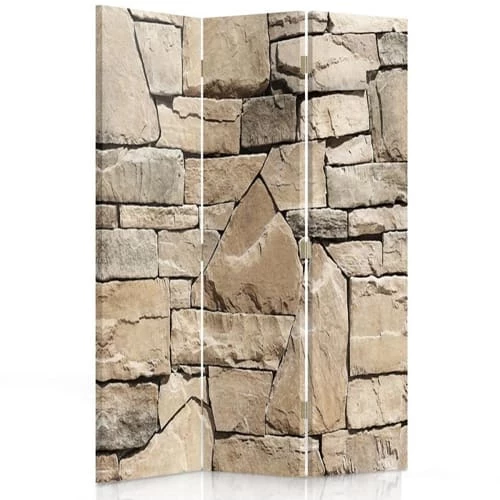Legendarte Paravents Paravent Cloison Stonewall 110x150cm (3 Volets) 3 Legendarte Paravents Paravent Cloison Stonewall 110x150cm (3 Volets)