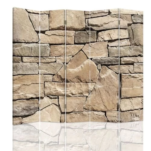 Legendarte Paravents Paravent - Cloison Stonewall Cm 180x170 (5 Volets) 3 Legendarte Paravents Paravent - Cloison Stonewall Cm 180x170 (5 Volets)