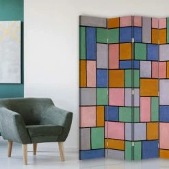 Legendarte Paravents Paravent Composition En Dissonances, Theo Van Doesburg Cm 145x170 (4x) -Meubles d'appoint Soldes paravent composition en dissonances theo van doesburg cm 145x170 4x 1