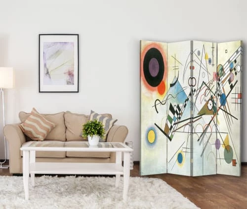 Legendarte Paravents Paravent Composition VIII - Wassily Kandinsky Cm 145x170 (4 Volets) 5 Legendarte Paravents Paravent Composition VIII - Wassily Kandinsky Cm 145x170 (4 Volets) – Image 3