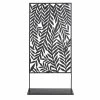 Maisons Du Monde Paravents Paravent D'extérieur En Métal Imprimé Feuillage Noir -Meubles d'appoint Soldes paravent d exterieur en metal imprime feuillage noir 1000 9 36 220329 1