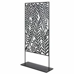 Meubles d'appoint Soldes -Meubles d'appoint Soldes paravent d exterieur en metal imprime feuillage noir 1000 9 36 220329 2