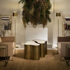 Thai Natura Paravents Paravent Design Ajouré Doré -Meubles d'appoint Soldes paravent design ajoure dore 3