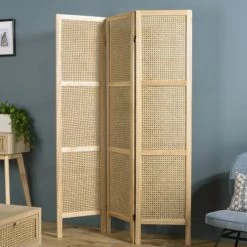 MACABANE Paravents Paravent En Cannage -Meubles d'appoint Soldes paravent en cannage 3