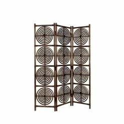 Dutchbone Paravents Paravent En Rotin Bois Foncé