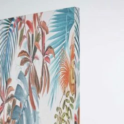 Maisons Du Monde Paravents Paravent En Velours Et En Bois De Pin Imprimé Végétal Multicolore -Meubles d'appoint Soldes paravent en velours et en bois de pin imprime vegetal multicolore 1000 4 25 226427 3