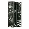 Woood Paravents Paravent Exotique En Bois Mélangé Noir