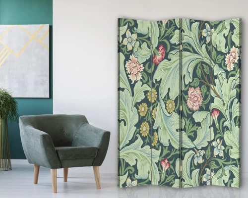 Legendarte Paravents Paravent Floral Wallpaper - William Morris 145x180cm (4 Volets) 5 Legendarte Paravents Paravent Floral Wallpaper - William Morris 145x180cm (4 Volets) – Image 3