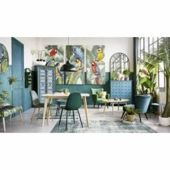 Maisons Du Monde Paravents Paravent Imprimé Tropical L 121 Cm -Meubles d'appoint Soldes paravent imprime tropical l 121 cm 1000 14 10 154867 2