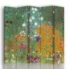 Legendarte Paravents Paravent Jarden De Fleurs - Gustav Klimt Cm 180x170 (5 Volets) -Meubles d'appoint Soldes paravent jarden de fleurs gustav klimt cm 180x170 5 volets