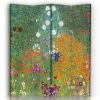 Legendarte Paravents Paravent Jardin De Fleurs - Gustav Klimt 145x180cm (4 Volets) -Meubles d'appoint Soldes paravent jardin de fleurs gustav klimt 145x180cm 4 volets