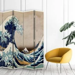 Legendarte Paravents Paravent La Grande Vague De Kanagawa - K. Hokusai Cm 180x170 (5x) -Meubles d'appoint Soldes paravent la grande vague de kanagawa k hokusai cm 180x170 5x 1