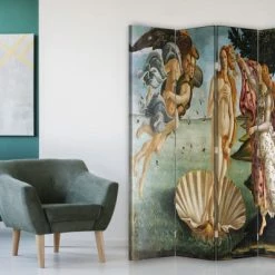 Legendarte Paravents Paravent La Naissance De Vénus - Sandro Botticelli Cm 145x170 (4x) -Meubles d'appoint Soldes paravent la naissance de venus sandro botticelli cm 145x170 4x 1