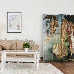 Legendarte Paravents Paravent La Naissance De Vénus - Sandro Botticelli Cm 145x170 (4x) -Meubles d'appoint Soldes paravent la naissance de venus sandro botticelli cm 145x170 4x 2