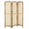 MACABANE Paravents Paravent Marron Bois De Manguier Et Cannage Couleur Naturelle -Meubles d'appoint Soldes paravent marron bois de manguier et cannage couleur naturelle