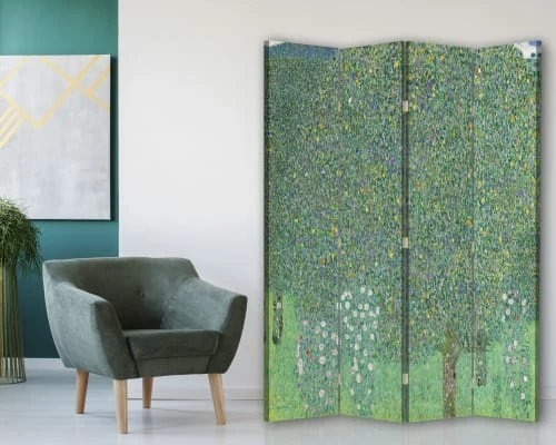Legendarte Paravents Paravent Rosiers Sous Les Arbres - Gustav Klimt Cm 145x170 (4 Volets) 4 Legendarte Paravents Paravent Rosiers Sous Les Arbres - Gustav Klimt Cm 145x170 (4 Volets) – Image 2