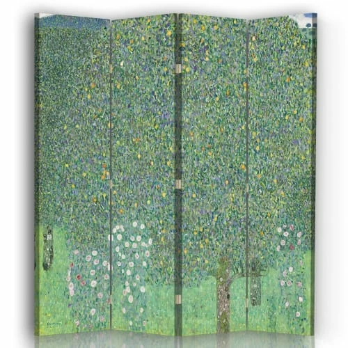 Legendarte Paravents Paravent Rosiers Sous Les Arbres - Gustav Klimt Cm 145x170 (4 Volets) 3 Legendarte Paravents Paravent Rosiers Sous Les Arbres - Gustav Klimt Cm 145x170 (4 Volets)