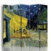 Legendarte Paravents Paravent Terrasse Du Café Le Soir - Van Gogh Cm 180x170 (5 Volets) -Meubles d'appoint Soldes paravent terrasse du cafe le soir van gogh cm 180x170 5 volets