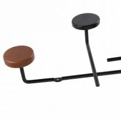 Maisons Du Monde Portemanteaux Et Patères Patère 4 Crochets En Métal Et Bois Noir Et Brun -Meubles d'appoint Soldes patere 4 crochets en metal et bois noir et brun 1000 15 15 227237 2