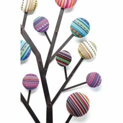 Kare Design Portemanteaux Et Patères Patère 6 Crochets Arbre En Acier Et Coton -Meubles d'appoint Soldes patere 6 crochets arbre en acier et coton 4