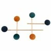 Maisons Du Monde Portemanteaux Et Patères Patère 6 Crochets En Métal Et Velours -Meubles d'appoint Soldes patere 6 crochets en metal et velours 1000 13 23 184769 2