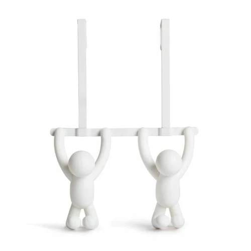 Umbra Meubles D'appoint Patère De Dessus De Porte, Blanc -Meubles d'appoint Soldes patere de dessus de porte blanc