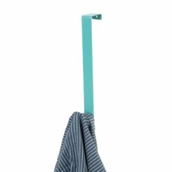 Compactor Portemanteaux Et Patères Patère De Porte 1 Crochet Turquoise -Meubles d'appoint Soldes patere de porte 1 crochet turquoise 3