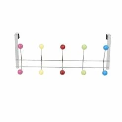 Compactor Portemanteaux Et Patères Patère De Porte 10 Crochets -Meubles d'appoint Soldes patere de porte 10 crochets 4