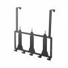 Compactor Portemanteaux Et Patères Patère De Porte 5 Crochets En Métal Noir -Meubles d'appoint Soldes patere de porte 5 crochets en metal noir