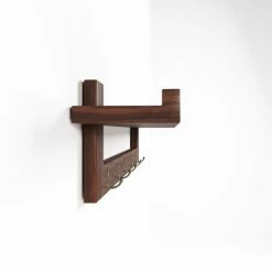 Potiron Paris Portemanteaux Et Patères Patère En Bois Et Argent -Meubles d'appoint Soldes patere en bois et argent 3