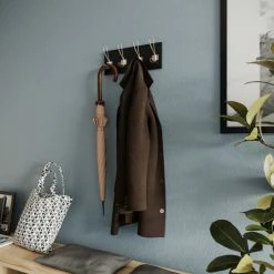 Potiron Paris Portemanteaux Et Patères Patère En Bois Et Métal Noir Et Or -Meubles d'appoint Soldes patere en bois et metal noir et or 1