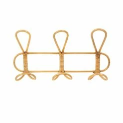 Compactor Portemanteaux Et Patères Patère En Rotin 45 X 10 X H.25 Cm -Meubles d'appoint Soldes patere en rotin 45 x 10 x h 25 cm 1