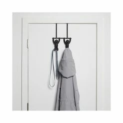 Umbra Portemanteaux Et Patères Patères Haut De Porte Buddy Pvc Noir -Meubles d'appoint Soldes pateres haut de porte buddy pvc noir 5