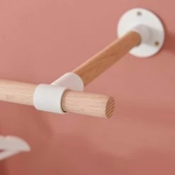 Mob In Valets De Nuits Et Portants Penderie Murale Suspendue Portant Mural En Chêne -Meubles d'appoint Soldes penderie murale suspendue portant mural en chene 3