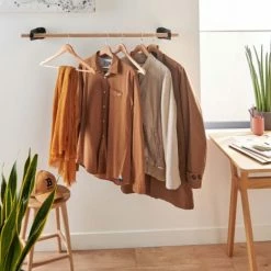 Mob In Valets De Nuits Et Portants Penderie Murale Suspendue Portant Mural En Chêne