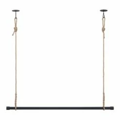 Mob In Valets De Nuits Et Portants Penderie Suspendue En Corde Et Métal Noir -Meubles d'appoint Soldes penderie suspendue en corde et metal noir 4