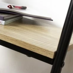 Casâme Valets De Nuits Et Portants Portant 2 étagères Style Industriel - Noir -Meubles d'appoint Soldes portant 2 etageres style industriel noir 4