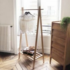 Arne Lykke Valets De Nuits Et Portants Portant En Chêne Naturel Bois Clair -Meubles d'appoint Soldes portant en chene naturel bois clair 3