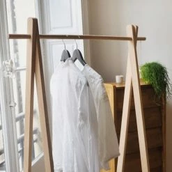 Arne Lykke Valets De Nuits Et Portants Portant En Chêne Naturel Bois Clair -Meubles d'appoint Soldes portant en chene naturel bois clair 4