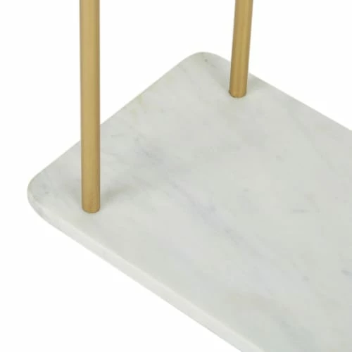 Maisons Du Monde Valets De Nuits Et Portants Portant En Métal Doré Et En Marbre Blanc 5 Maisons Du Monde Valets De Nuits Et Portants Portant En Métal Doré Et En Marbre Blanc – Image 3