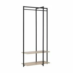 Mob In Valets De Nuits Et Portants Portant Vêtements Avec étagères Noir