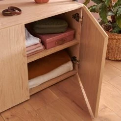 Mob In Valets De Nuits Et Portants Portant Vêtements Avec Placards Effet Bois Clair -Meubles d'appoint Soldes portant vetements avec placards effet bois clair 4