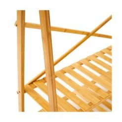Wadiga Portemanteaux Et Patères Portant Vêtements En Bambou 3 étagères - 100x43x160cm -Meubles d'appoint Soldes portant vetements en bambou 3 etageres 100x43x160cm 1