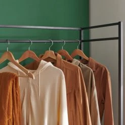 Mob In Valets De Nuits Et Portants Portant Vêtements En Métal Noir -Meubles d'appoint Soldes portant vetements en metal noir 9