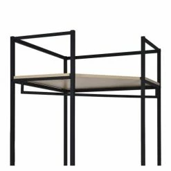 Mob In Valets De Nuits Et Portants Portants Vêtements Bois Et Métal Noir Avec Module Fermé - Lot De 3 -Meubles d'appoint Soldes portants vetements bois et metal noir avec module ferme lot de 3 4