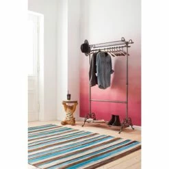 Kare Design Portemanteaux Et Patères Porte-manteau 12 Cintres En Acier Et Manguier -Meubles d'appoint Soldes porte manteau 12 cintres en acier et manguier 2