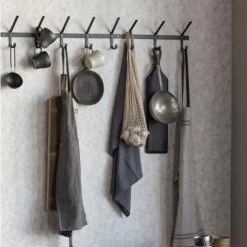 Woood Valets De Nuits Et Portants Porte Manteau 3 Crochets En Métal Noir -Meubles d'appoint Soldes porte manteau 3 crochets en metal noir 1