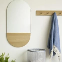 Hubsch Portemanteaux Et Patères Porte-manteau Avec 10 Crochets En Chêne FSC -Meubles d'appoint Soldes porte manteau avec 10 crochets en chene fsc 1