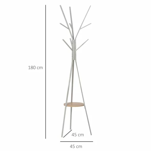 Homcom Portemanteaux Et Patères Porte-manteau Design Branches Blanc 5 Homcom Portemanteaux Et Patères Porte-manteau Design Branches Blanc – Image 3