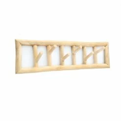 Bazar Bizar Portemanteaux Et Patères Porte Manteau En Bois De Teck Naturel -Meubles d'appoint Soldes porte manteau en bois de teck naturel 7